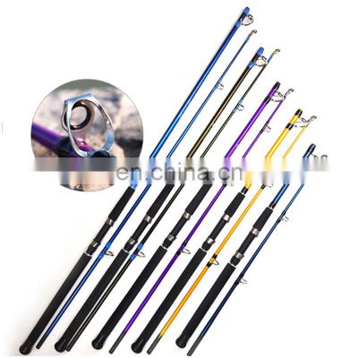 2 double twin two parts pieces sections contraction customized colorful fishing rod end cushion black/blue/gre carbomfibef diy