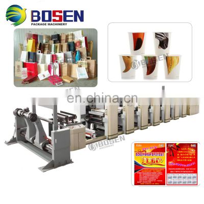 High Quality Flexo Printing Machine for Paper Cup Flexographic Printer Letterpress Revised Printing Is Avaible Automatic CN;ZHE