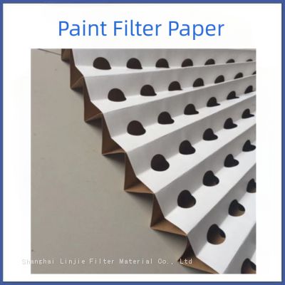 Organ style paint filter paper wrinkled paint mist filter paper