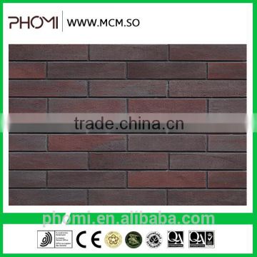 Flexible clay china supplier exterior and interior decoration grey brick wall stone