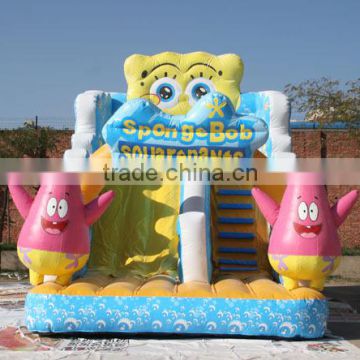 HOT sale inflatable slide sponge bob amusement park slide sponge bob slide