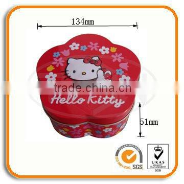 Hello Kitty Flower Shaped Cookies Gift Tin Box