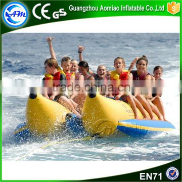 Hot sale inflatable banana boat inflatable boat fishing for water park
