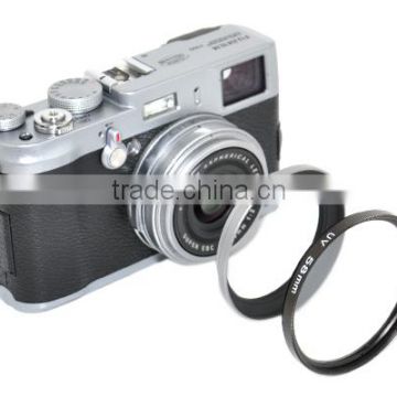Kiwifotos Lens adapter tube LA-58X100 provides 58mm filter mount for FUJIFILM X100 camera