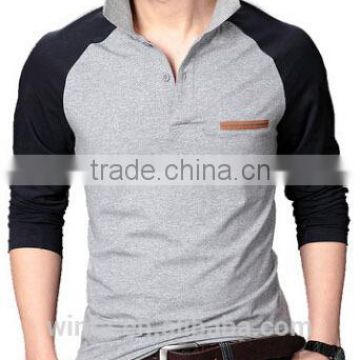 New design high quality brand long sleeve men cotton shirts polo t-shirt cheap prices polo t shirt