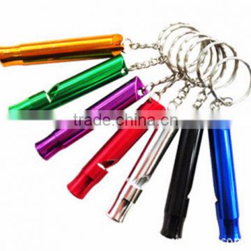 promotion colorful aluminum alloy outdoor whistle