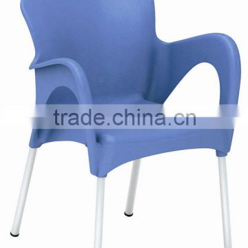 PP comfortable High-end stacking plastic leisure chairs with armrest 1314a