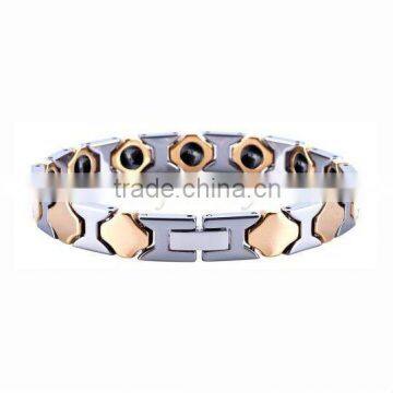 ladies tungsten bracelet,gold plating tungsten bracelet,magnetic and healthy tungsten bracelet