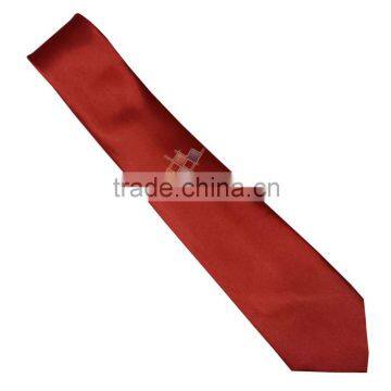 Plain tie Red