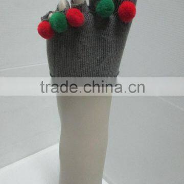 emblishment design toe cap / toe cap socks