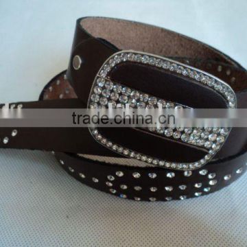 real leather belt women