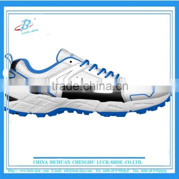 blue hot sale cricket shoe , high quality outdoor cricket shoe, wholesale comfortable cricket shoe EXW price