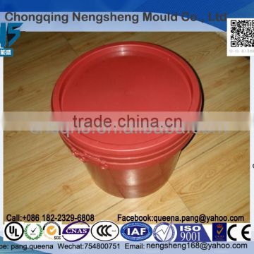 Factory Direct Sale 10l Plastic Storage Bucket Container With Lid Red