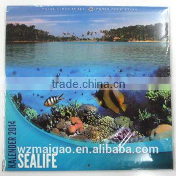 calendar 2014 with sealife design