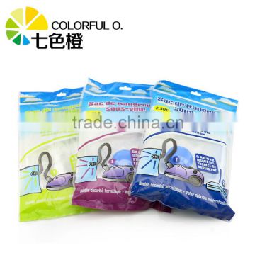 Plastic type space saver bag for clothes