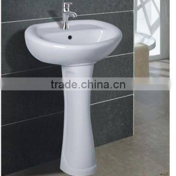 pedestal basin with CE certificate/heap Hot Sale Bathroom Ceramic Washing Bowl Floor Standing Pedestal Washing Basins
