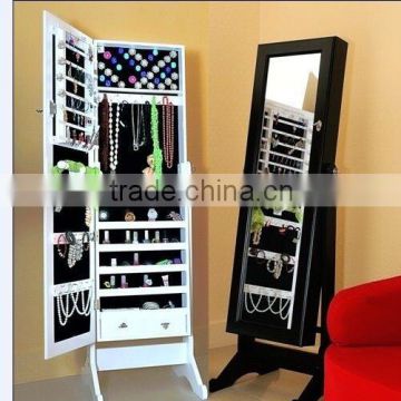 home decoration dressing mirror with jewelry cabinet