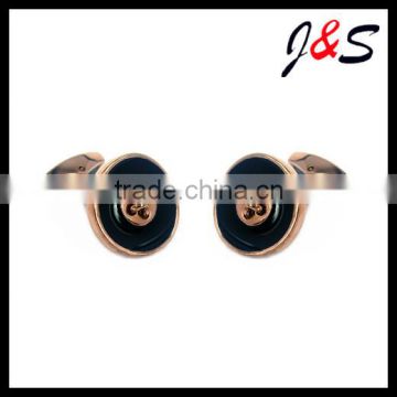 wholesales stainless steel button cufflinks for 2014