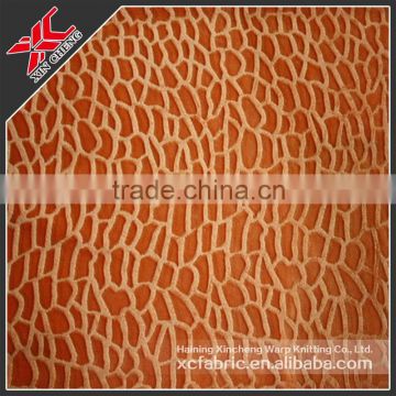 Fabric with Irregular shape pattern glue/rubber embossed