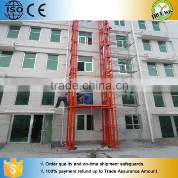 Small Cloze Size and Easy Operation Guide Rail Type Lift, Work Platform