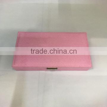 Chinese factories wholesale custom high-grade PU leather watch box, pink gift box