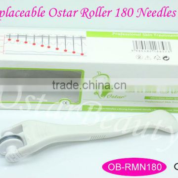Concave derma roller titanium micro needle roller 180 eye needles