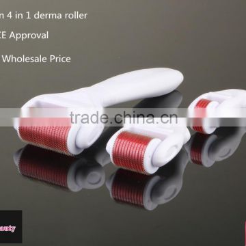 2016 salon use multifunction 4 in 1 derma roller with Medical CE