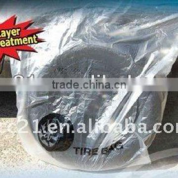 HDPE 1000 X 1000mm Clear Plastic Tire Bag