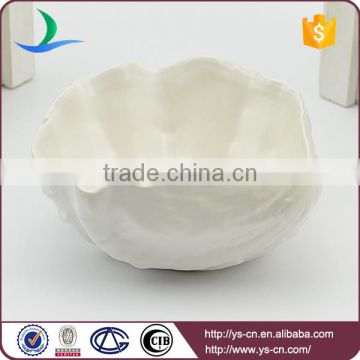 White seashell ceramic tea light candle holder wholesale