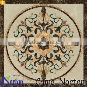 Home used simple floor design marble medallion patterns NTMS-MM008A