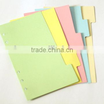 A5/A6/A7 Card paper index pages for planner paper spacer for notebook