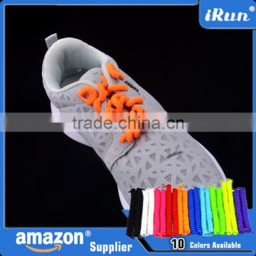 Premium Elastic Shoe Laces With Best Polyester~Magic Elastic Lock No Tie Triathlon Curly Shoelace~Accept Custom Length & Color