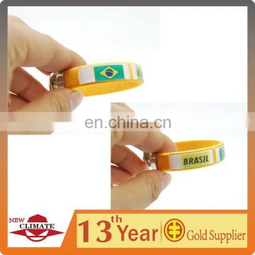 2014 world cup fans bracelet with 3D logo