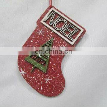 Wooden ornament- Christmas stocking