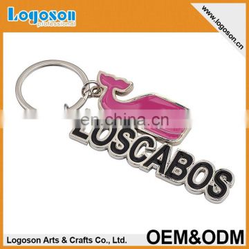 Customized alphabet letter design key chain with your own logo
