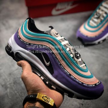 Cheap Nike Air Max 97 in Purple nike shoes with red tag