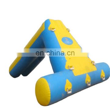 Sea beach movable pop up floating inflatable water slide equipment for summer