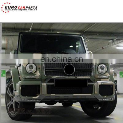 G CLASS W463 G55 G500 to B style normal kit PU material front bumper front lip with B emblems grille B emblem rear bumper