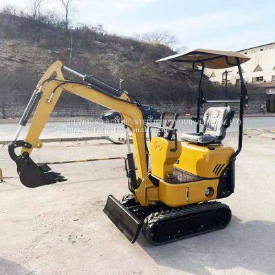 Earth moving machinery 1ton 0.8ton micro mini excavator with free bucket for sale