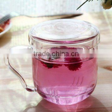 Heat resistant borosilicate glass tea cup
