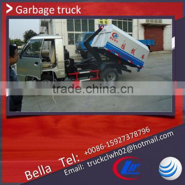 RHD China garbage truck , 1-2cbm FORLAND roll on roll off garbage truck