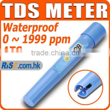 Digital Water Tester Total Dissolved Solid 0-1999 ppm Waterproof TDS Meter