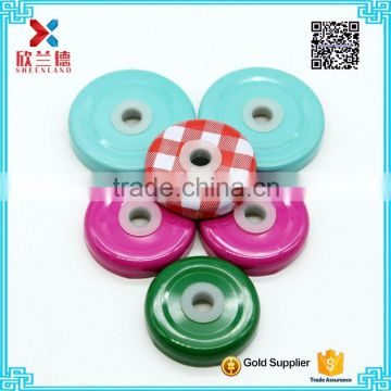 food grade metal screw cap lid for glass jars with hole