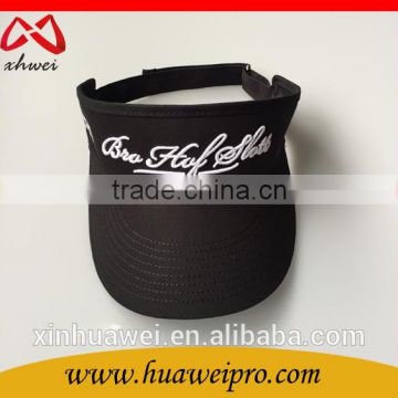 Made in China Cheap Visor Hat Black Golf Club Cotton Sun Visor Cap