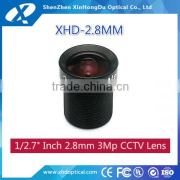 CCTV Factory HD Mega Pixels 1/2.7 inch f2.0 2.8mm m12 cctv camera lens price