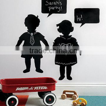 The children shape chalkboard sticker