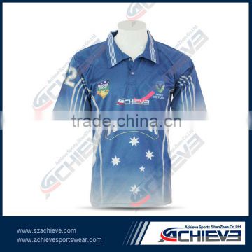 Fully sublimation printed cricket jersey