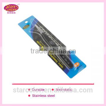 Starcolor black tweezers anti static tweezers