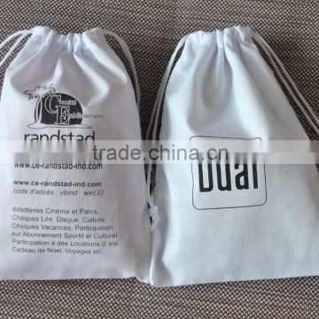 small cotton jewelry drawstring pouch bags