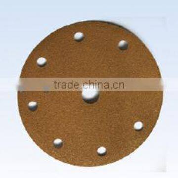 Yellow hook and loop abrasive disc